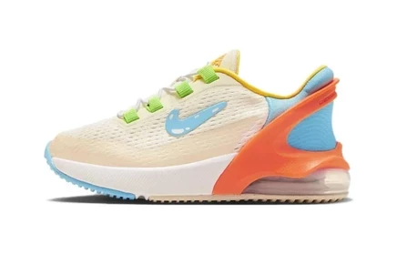 Детские кроссовки Nike Air Max 270, бело-сине-оранжевые
