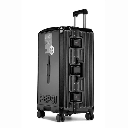 Чемодан унисекс Pepsi ABS+PC, 24–30″, черный