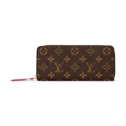 Кошелек Louis Vuitton Clemence Monogram, фуксия