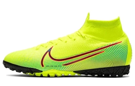 Мужские бутсы Nike Mercurial 7 TF, желто-зеленые