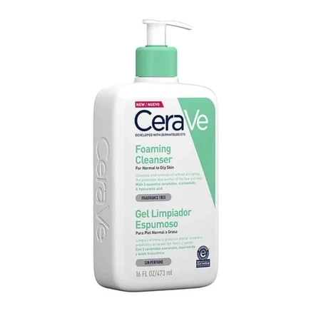 Пенящееся очищающее средство CeraVe белый