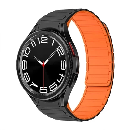 Унисекс ремешок Penc Iwatch, магнитный, черный с оранжевым
