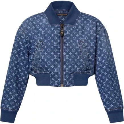 Женская джинсовая куртка Louis Vuitton, синяя