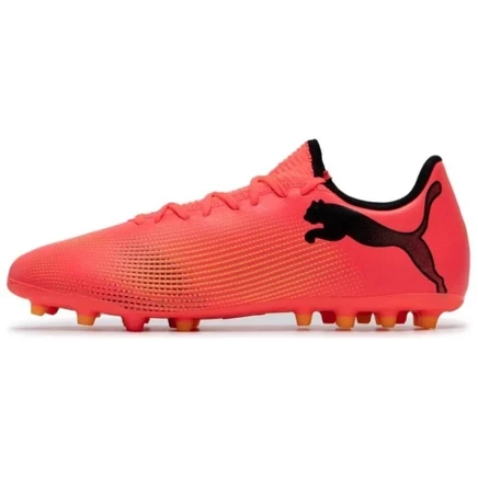 Футбольные бутсы Puma Future 7 Play MG, красно-черно-желтые