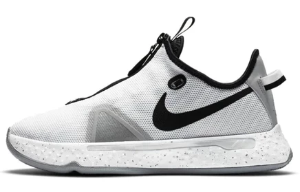 Мужские кроссовки Nike PG 4 Team, бело-черные