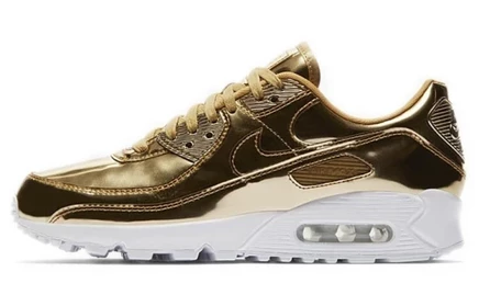Женские кроссовки Nike Air Max 90, золотистые