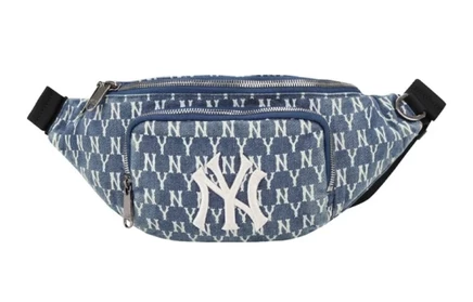 Унисекс-сумка MLB Monogram через плечо, джинсовая