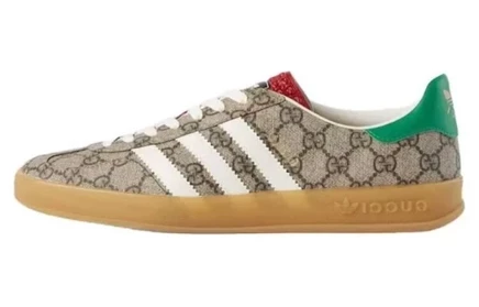 Мужские кроссовки Gucci Gazelle x adidas, коричневые