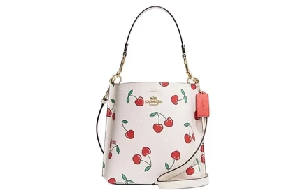 Женская сумка Coach Mollie, экокожа, белая
