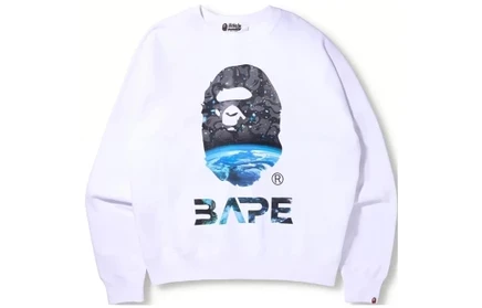 Мужской свитшот A Bathing Ape Space Camo, белый