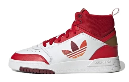 Детские кеды Adidas Originals Drop Step J, бело-красные
