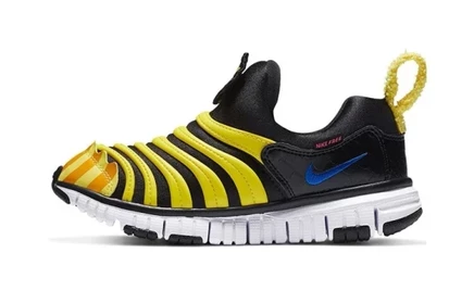 Детские кеды Nike Dynamo Free QS, черно-желтые