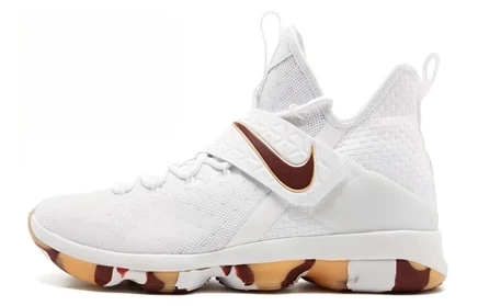 Мужские кроссовки Nike LeBron 14, бело-бордовые