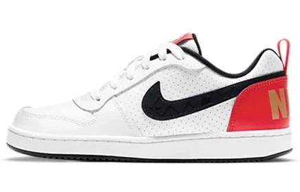 Детские кеды Nike Court Borough GS, бело-красно-золотые
