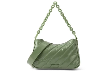 Женская сумка Charles & Keith на плечо, зеленая