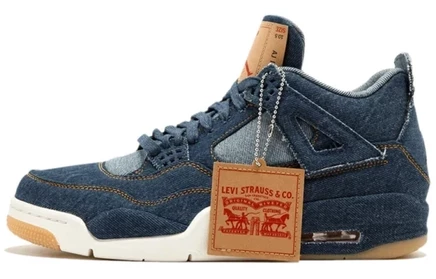 Мужские кроссовки Jordan 4 Retro x Levi’s, джинсовые