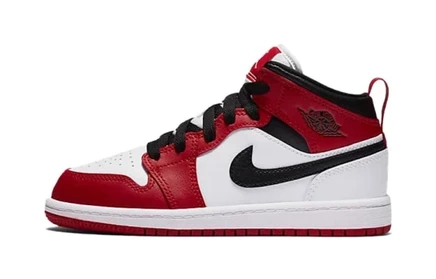Кроссовки для девочек Jordan 1 Mid PS Chicago 2020