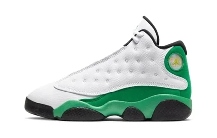 Детские кроссовки Jordan 13 Retro White Lucky Green PS