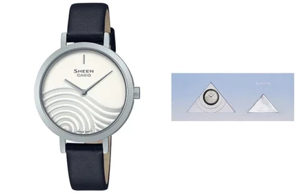 Женские часы Casio SHEEN, серебристо-черные
