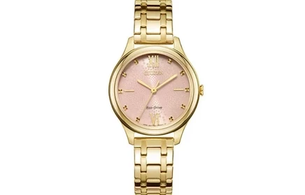 Женские часы Citizen Eco-Drive, розовые