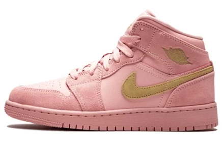 Кроссовки для девочек Jordan 1 Mid SE, коралловые