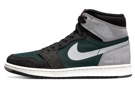 Мужские кроссовки Jordan 1 High Gore-Tex, черно-серые