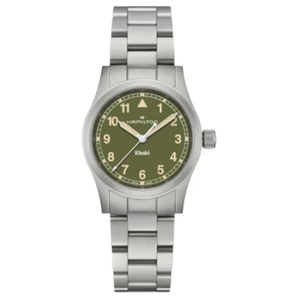 Унисекс часы Hamilton Khaki Field 33 мм, зеленый циферблат