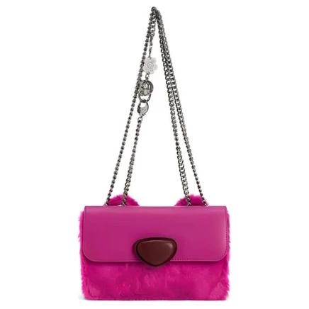 Женская сумка CHARLES & KEITH, маленькая, розовая
