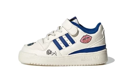 Детские кеды adidas Originals Forum Low, бело-синие