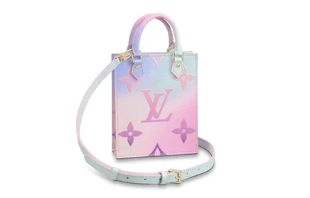 Женская сумка Louis Vuitton Petit Sac Plat, пастель