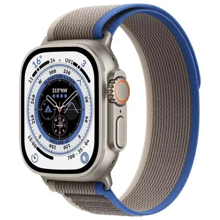 Ремешок Biaodaige для Apple Watch, нейлон, сине-серый