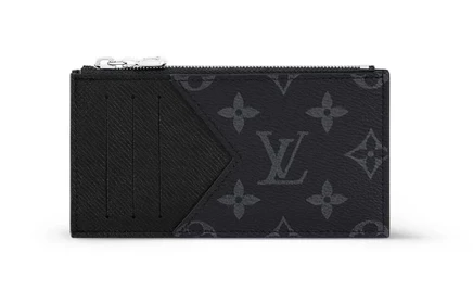 Картхолдер Louis Vuitton Monogram Eclipse Taiga, черный