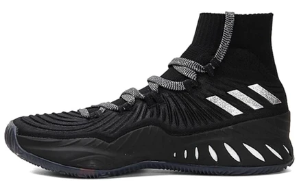 Мужские кроссовки Adidas Crazy Explosive 2017, чёрно-белые