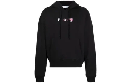 Мужское худи Off-White с логотипом, черное