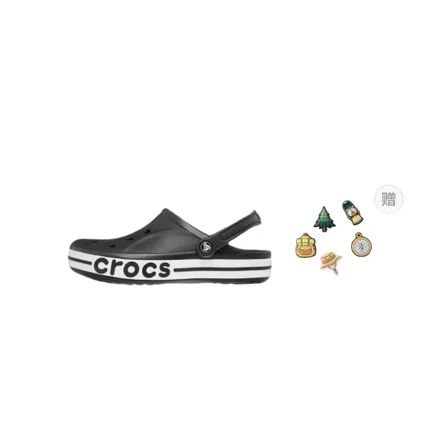 Женские сабо Crocs Bayaband, черные с цветами