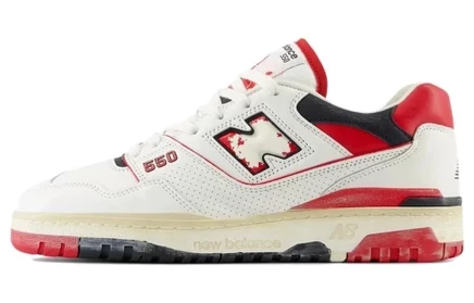 Мужские кроссовки New Balance 550, бело-красные