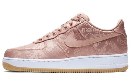 Кроссовки Nike X CLOT Air Force 1 PRM, розовые