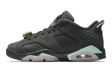 Детские кроссовки Jordan 6 Retro Low, черно-мятные