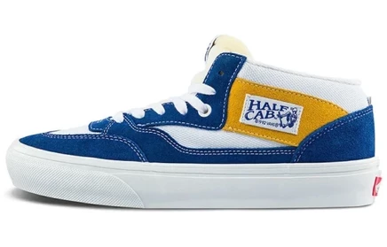 Кеды Vans Skate Half, сине-бело-желтые