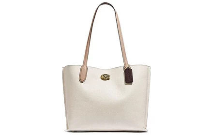 Женская сумка Coach Willow из кожи, белая