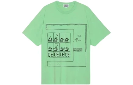 Мужская футболка Cav Empt CES22T19MGRN, зеленая