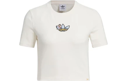 Женский топ adidas Originals Monkey Kingdom, розово-белый