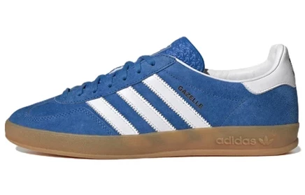 Кроссовки Adidas Gazelle Indoor Blue Bird Gum, синие