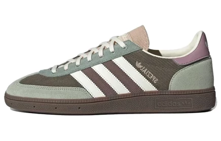 Мужские кеды adidas Spezial, зелено-коричнево-белые