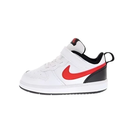 Детские кеды Nike Court Borough Low 2, черно-бело-красные