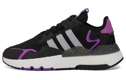 Женские кроссовки Adidas Nite Jogger, черно-фиолетовые