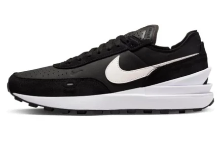 Мужские кроссовки Nike Waffle One Leather, черно-белые