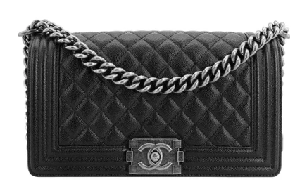 Женская сумка Chanel LEBOY из кожи, черная