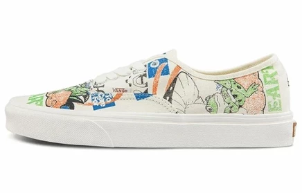 Кеды унисекс Vans Authentic, бело-черно-синие