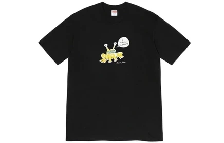 Мужская футболка Supreme Daniel Johnston Frog, черная
